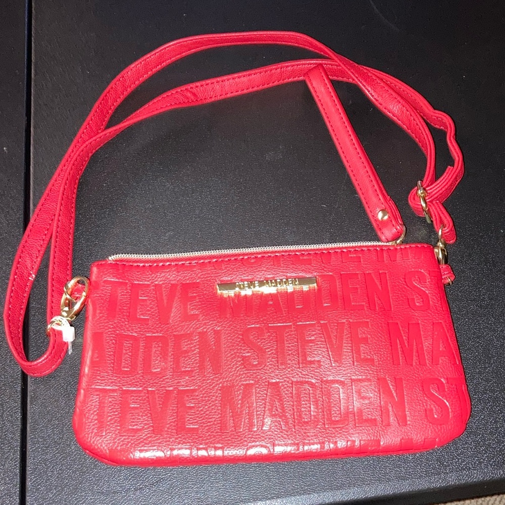 Steve Madden Red Crossbody Bag and wristlet